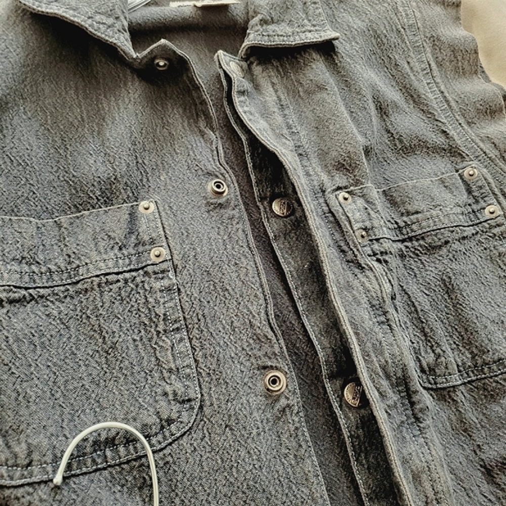 Vintage EXTRA Authentic Sportwear Denim Vest 80's - Picture 8 of 10